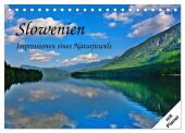 Slowenien - Impressionen eines Naturjuwels (Tischkalender 2025 DIN A5 quer), CALVENDO Monatskalender