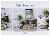 Alte Terrinen Lieblingsstücke aus Deutschland und Frankreich (Wandkalender 2025 DIN A4 quer), CALVENDO Monatskalender