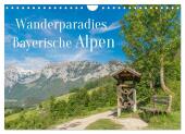 Wanderparadies Bayerische Alpen (Wandkalender 2025 DIN A4 quer), CALVENDO Monatskalender