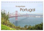 Einzigartiges Portugal (Tischkalender 2025 DIN A5 quer), CALVENDO Monatskalender