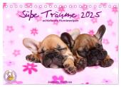 Süße Träume 2025 - schlafende Hundewelpen (Tischkalender 2025 DIN A5 quer), CALVENDO Monatskalender