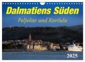 Dalmatiens Süden, Peljesac und Korcula (Wandkalender 2025 DIN A4 quer), CALVENDO Monatskalender