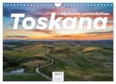 Toskana - idyllische Landschaft (Wandkalender 2025 DIN A4 quer), CALVENDO Monatskalender