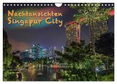 Nachtansichten Singapur City (Wandkalender 2025 DIN A4 quer), CALVENDO Monatskalender
