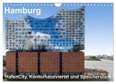 Hamburg. HafenCity, Kontorhausviertel und Speicherstadt. (Wandkalender 2025 DIN A4 quer), CALVENDO Monatskalender