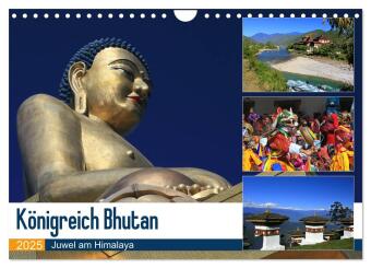Königreich Bhutan - Juwel am Himalaya (Wandkalender 2025 DIN A4 quer), CALVENDO Monatskalender