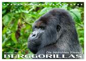 Berggorillas: die bedrohten Riesen (Tischkalender 2025 DIN A5 quer), CALVENDO Monatskalender