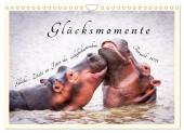 Glücksmomente Glücks-Zitate zu Fotos der großartigen südafrikanischen Tierwelt (Wandkalender 2025 DIN A4 quer), CALVENDO