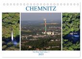 Chemnitz - Von Oben Nach Unten (Tischkalender 2025 DIN A5 quer), CALVENDO Monatskalender
