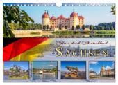 Reise durch Deutschland - Sachsen (Wandkalender 2025 DIN A4 quer), CALVENDO Monatskalender