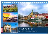 EMDEN maritime Seehafenstadt (Tischkalender 2025 DIN A5 quer), CALVENDO Monatskalender