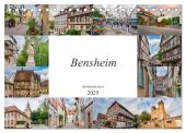 Bensheim Impressionen (Tischkalender 2025 DIN A5 quer), CALVENDO Monatskalender
