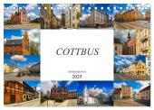 Cottbus Impressionen (Tischkalender 2025 DIN A5 quer), CALVENDO Monatskalender