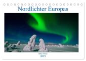 Nordlichter Europas (Tischkalender 2025 DIN A5 quer), CALVENDO Monatskalender