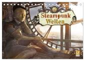 Steampunk Welten (Tischkalender 2025 DIN A5 quer), CALVENDO Monatskalender