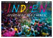 Indien - Spektakel der Farben (Wandkalender 2025 DIN A4 quer), CALVENDO Monatskalender