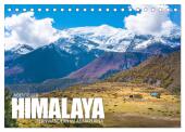 Abenteuer Himalaya - Fernwandern im Annapurna (Tischkalender 2025 DIN A5 quer), CALVENDO Monatskalender