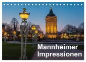 Mannheimer Impressionen. (Tischkalender 2025 DIN A5 quer), CALVENDO Monatskalender
