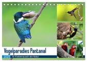 Vogelparadies Pantanal (Tischkalender 2025 DIN A5 quer), CALVENDO Monatskalender