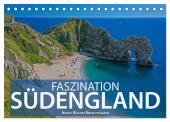Faszination Südengland (Tischkalender 2025 DIN A5 quer), CALVENDO Monatskalender