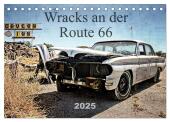 Wracks an der Route 66 (Tischkalender 2025 DIN A5 quer), CALVENDO Monatskalender