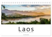 Laos - An den Ufern des Mekong (Tischkalender 2025 DIN A5 quer), CALVENDO Monatskalender