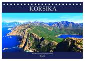 Korsika - Wandern zu den Naturwundern (Tischkalender 2025 DIN A5 quer), CALVENDO Monatskalender