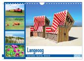 Langeoog - Sommer, Sonne, Strand (Wandkalender 2025 DIN A4 quer), CALVENDO Monatskalender