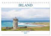 Irland - Eine Rundreise (Tischkalender 2025 DIN A5 quer), CALVENDO Monatskalender