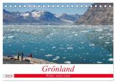 Grönland - Wildes, weites Land (Tischkalender 2025 DIN A5 quer), CALVENDO Monatskalender
