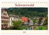 Schwarzwald (Tischkalender 2025 DIN A5 quer), CALVENDO Monatskalender