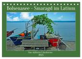 Bolsenasee Smaragd im Latium (Tischkalender 2025 DIN A5 quer), CALVENDO Monatskalender