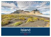 Island - Eine Welt aus Feuer und Eis (Tischkalender 2025 DIN A5 quer), CALVENDO Monatskalender