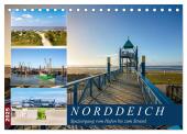 Norddeich Spaziergang vom Hafen bis zum Strand (Tischkalender 2025 DIN A5 quer), CALVENDO Monatskalender