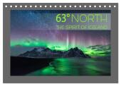 63° North - The spirit of Iceland (Tischkalender 2025 DIN A5 quer), CALVENDO Monatskalender