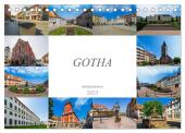 Gotha Impressionen (Tischkalender 2025 DIN A5 quer), CALVENDO Monatskalender