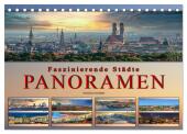 Faszinierende Städte, Panoramen (Tischkalender 2025 DIN A5 quer), CALVENDO Monatskalender