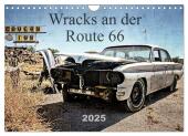 Wracks an der Route 66 (Wandkalender 2025 DIN A4 quer), CALVENDO Monatskalender
