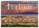 Italien von der Toskana nach Sizilien (Tischkalender 2025 DIN A5 quer), CALVENDO Monatskalender