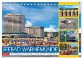 Seebad Warnemünde - Sehnsuchtsort an der Ostsee (Tischkalender 2025 DIN A5 quer), CALVENDO Monatskalender