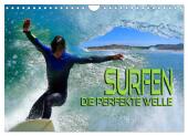 Surfen - die perfekte Welle (Wandkalender 2025 DIN A4 quer), CALVENDO Monatskalender
