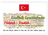 Smalltalk Sprachkalender Türkisch-Deutsch (Wandkalender 2025 DIN A4 quer), CALVENDO Monatskalender