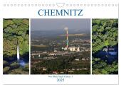 Chemnitz - Von Oben Nach Unten (Wandkalender 2025 DIN A4 quer), CALVENDO Monatskalender
