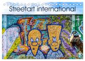 Streetart international (Tischkalender 2025 DIN A5 quer), CALVENDO Monatskalender