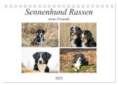Sennenhund Rassen (Tischkalender 2025 DIN A5 quer), CALVENDO Monatskalender
