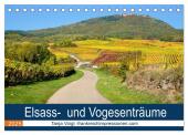 Elsass- und Vogesenträume (Tischkalender 2025 DIN A5 quer), CALVENDO Monatskalender