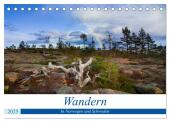 Wandern - In Norwegen und Schweden (Tischkalender 2025 DIN A5 quer), CALVENDO Monatskalender