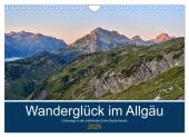 Wanderglück im Allgäu (Wandkalender 2025 DIN A4 quer), CALVENDO Monatskalender