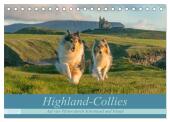 Highland-Collies - Auf vier Pfoten durch Schottland und Irland (Tischkalender 2025 DIN A5 quer), CALVENDO Monatskalender