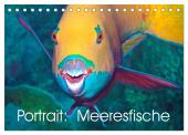 Portrait: Meeresfische (Tischkalender 2025 DIN A5 quer), CALVENDO Monatskalender